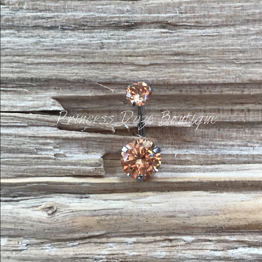 Diamond Zircon Belly‎ Button Ring